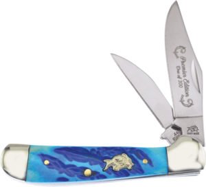 Frost Cutlery Locking Copperhead Blue Bone