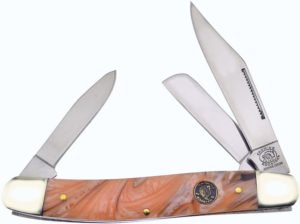 Frost Cutlery Large Stockman Gold Resin