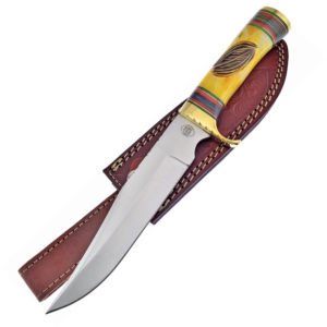 Frost Cutlery Young Deer Bowie Yellow Bone (7.25″)