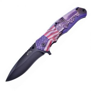 Frost Cutlery Flag/Truck Linerlock A/O (4″)