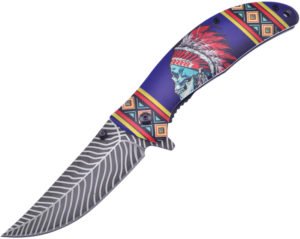 Frost Cutlery Linerlock A/O Blue (3.5″)