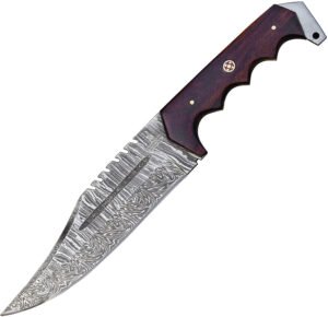 FH Knives Damascus Bowie (6.5″)