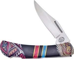 Frost Cutlery Warrior Black Wood/Turquoise (2.5″)