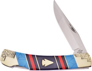 Frost Cutlery Lockback Assorted Stone (4″)