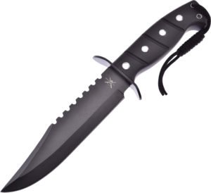 Frost Cutlery Fixed Blade Black (7″)
