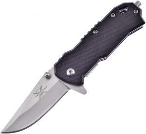 Frost Cutlery Tac Linerlock Black G10 A/O (2″)