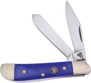 Frost Cutlery Dog Leg Trapper Blue Bone