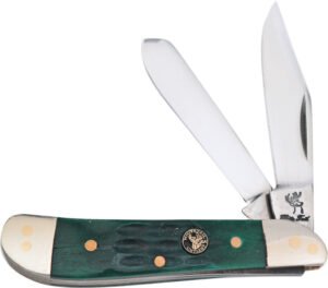 Frost Cutlery Dog Leg Trapper Green Bone