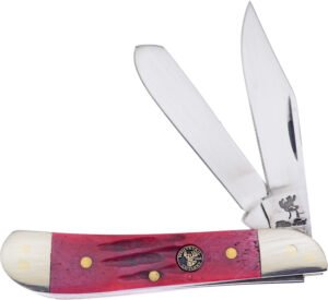 Frost Cutlery Dog Leg Trapper Dark Red