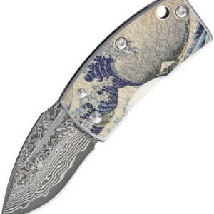 G.Sakai Money Clip Framelock Blue Wave (1.63″)