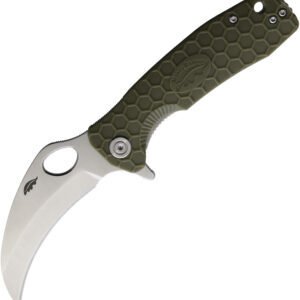 Honey Badger Knives Medium Claw Linerlock Grn (3″)