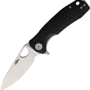Honey Badger Knives Small Leaf Linerlock Black (2.88″)