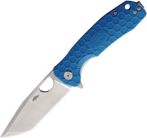 Honey Badger Knives Large Linerlock Tanto Blue (3.63″)