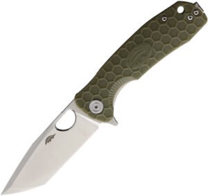 Honey Badger Knives Medium Linerlock Tanto Green (3.13″)