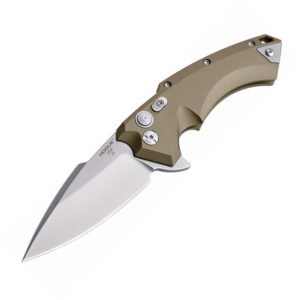 Hogue X5 Button Lock Tan Spear (4″)