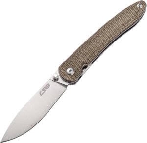 CJRB Ria Linerlock Green Micarta (3″)