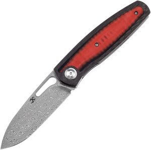 Kansept Knives Mato Linerlock CF/Red Dam (3.25″)