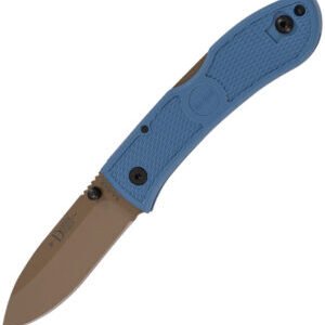 Ka-Bar Dozier D2 Lockback Knife Blue (3″)