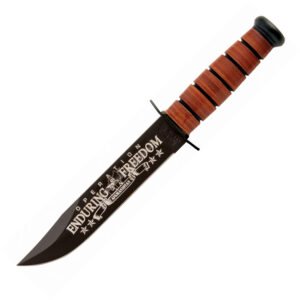 Ka-Bar USN OEF Afghanistan Bowie Leather (7″)