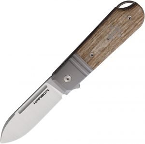 KARBON Ahoy Framelock Knife Natural Mic (3.13″)