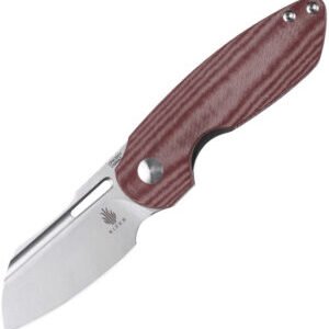 Kizer Cutlery October Linerlock Red Micarta (3″)