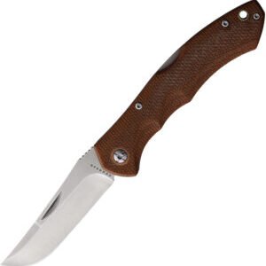 Komoran Lockback Brown Micarta (3″)