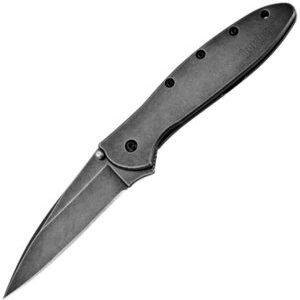 Kershaw Leek Framelock A/O Blackwash (3″)