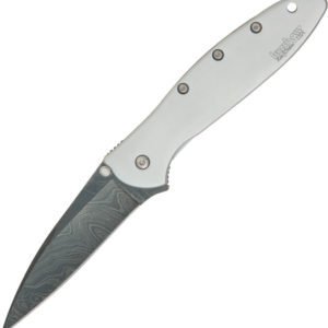 Kershaw Leek Framelock A/O Damascus (3″)