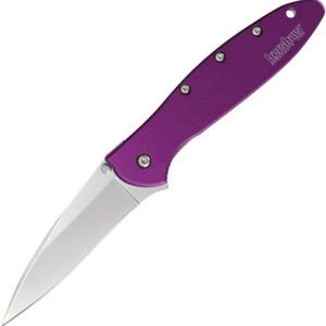 Kershaw Leek Linerlock A/O Purple (3″)