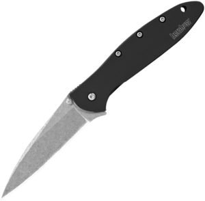 Kershaw Leek Linerlock A/O Black SW (3″)