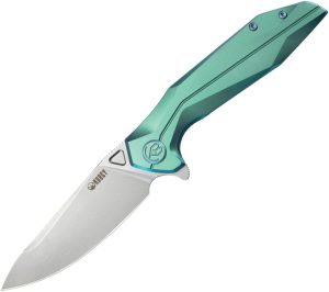 Kubey Nova Framelock Green Titanium (3.63″)