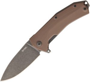 LionSTEEL KUR Linerlock Br Stonewash (3.375″)