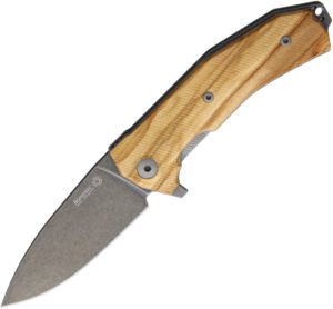 LionSTEEL KUR Linerlock Olive Wood (3.5″)