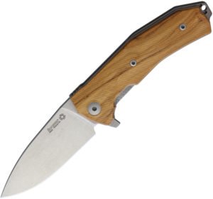 LionSTEEL KUR Linerlock Olive Wood (3.5″)
