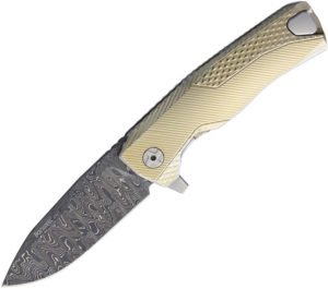 LionSTEEL ROK Titanium Framelock Gold (3.25″)