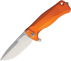LionSTEEL SR22 Framelock Orange Satin (3″)