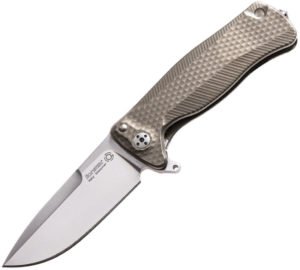 LionSTEEL SR22 Framelock Titanium Bronze (3″)