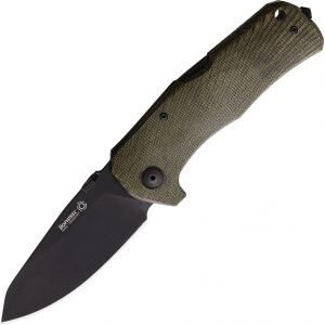 LionSTEEL TM1 Lockback Grn Micarta (3.5″)
