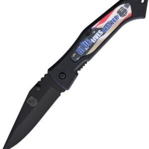 Miscellaneous Blue Lives Matter Linerlock (3.5″)