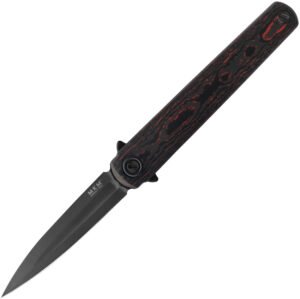 MKM-Maniago Knife Makers Flame Framelock Dagger Lava CF (2.88″)