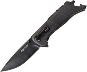 MTech Linerlock Knife Black Pakkawood (3.25″)