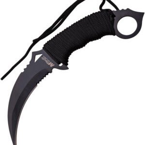 MTech Karambit Fixed Blade Knife Black (4″)