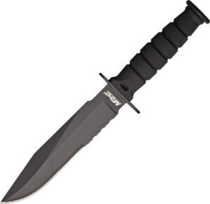 MTech Kabai Knife Black Serrated (3.38″)