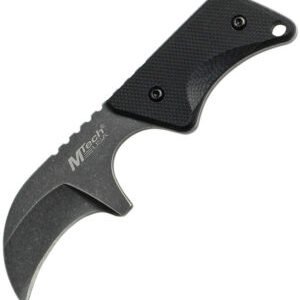 MTech Neck Knife Black Stonewash (1.5″)