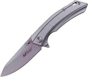 MTech Linerlock Knife Gray Aluminum (3.5″)