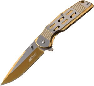 MTech Framelock A/O Knife Gold (3.5″)
