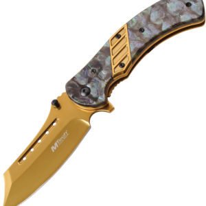 MTech Framelock A/O Knife Gold (3.63″)