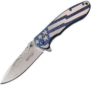 MTech Framelock A/O Knife Blue (3.5″)