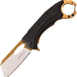 MTech Linerlock A/O Knife Gold/Black (2.5″)