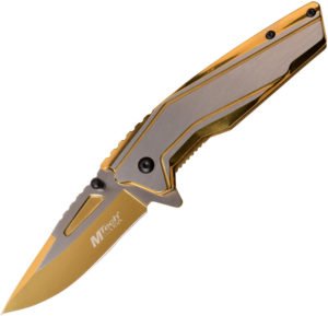 MTech Linerlock A/O Knife Gold (3″)